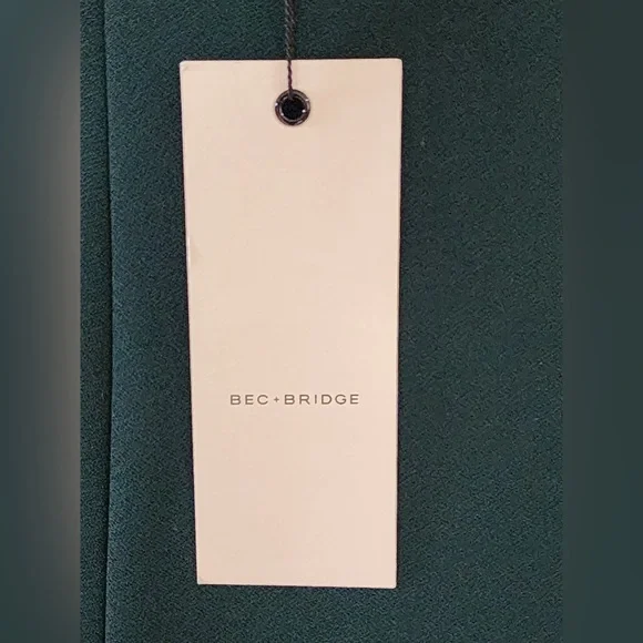 BNWT Bec and Bridge mini dark green dress size 12 - Picture 3 of 4